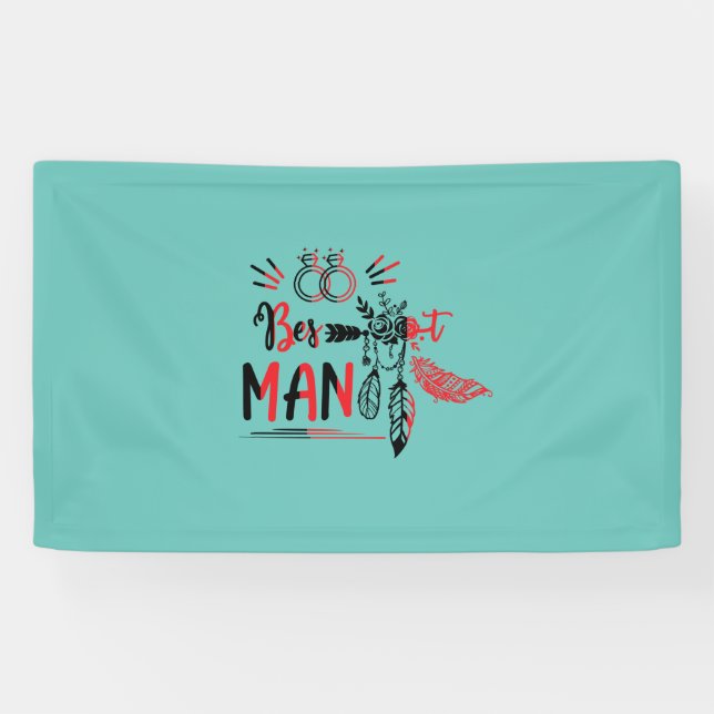 Wedding Gift Wedding Best Man Banner (Horizontal)