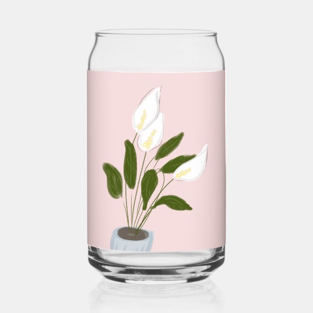 Wedding gift womans happiness can glass (Front)