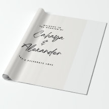 Wedding Gift Wrapping Paper