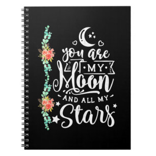 Wedding Gift   You Are My Moon And All Stars Notebook