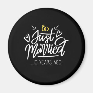 Wedding Gifts   10th Wedding Anniversary Magnet
