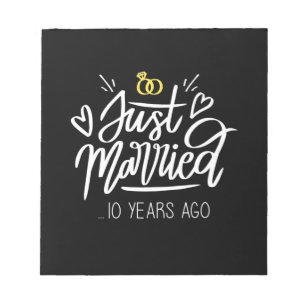 Wedding Gifts 10th Wedding Anniversary Notepad
