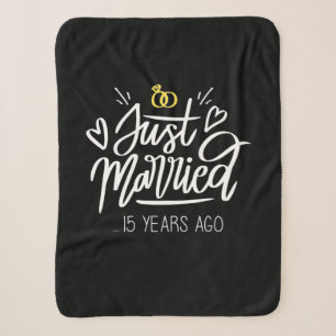 Wedding Gifts 15th Wedding Anniversary Sherpa Blanket