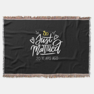 Wedding Gifts 20th Wedding Anniversary Throw Blanket
