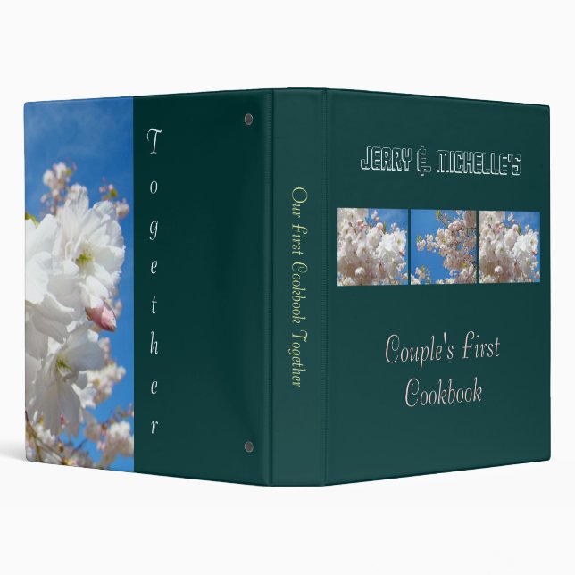 Wedding Gifts Couple's First Cookbook together Binder (Background)