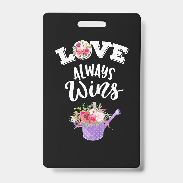 Wedding Gifts | Love Always Win Badge (Front)
