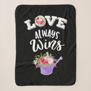Wedding Gifts Love Always Win Sherpa Blanket