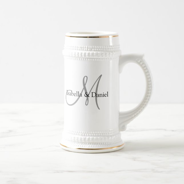 Wedding Gifts Mug Monograms (Right)