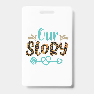 Wedding Gifts | Our Story Badge