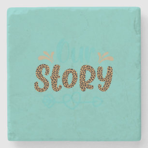Wedding Gifts   Our Story Stone Coaster
