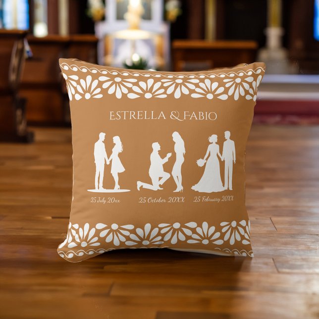 Wedding gifts talavera personalized kneeling throw pillow (Creator Uploaded)