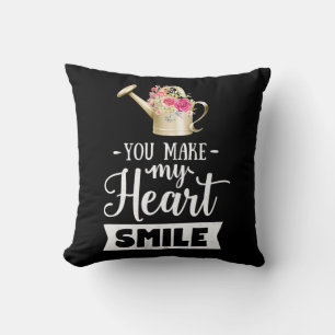 Wedding Gifts You Make My Heart Smile Throw Pillow
