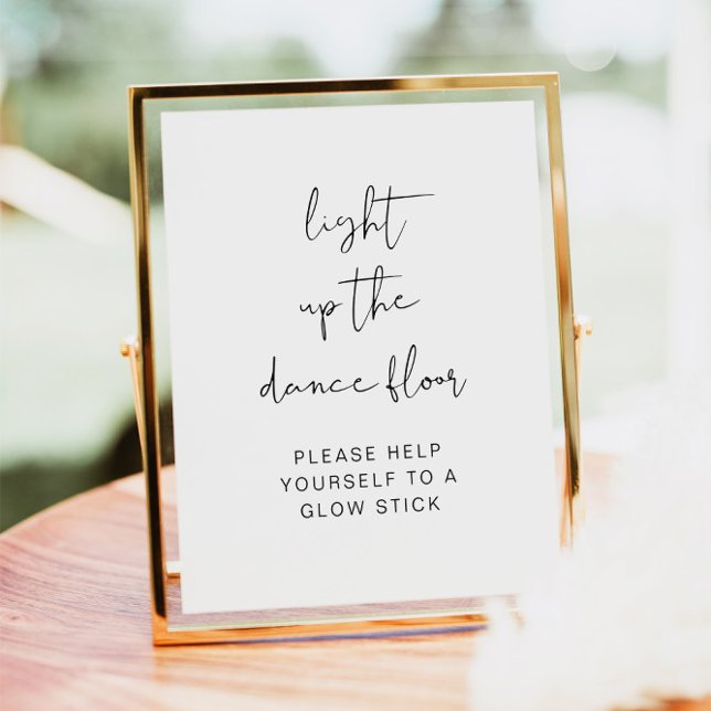 Wedding Glow Stick Sign, Light Up The Dance Floor Poster (Creator Uploaded)