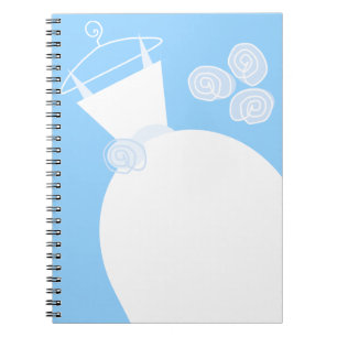Wedding Gown Blue notebook