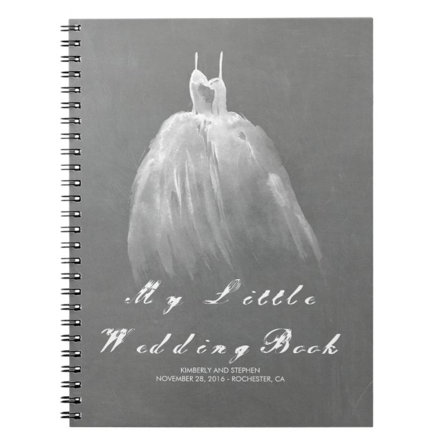 Wedding Gown Bride To Be Romantic Vintage Notebook (Front)