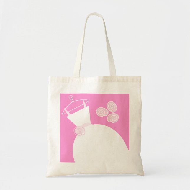 Wedding Gown Pink tote bag (Front)