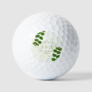 Wedding Green Chic  Golf Balls