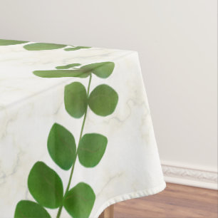 Wedding Green Chic Marble Texture Tablecloth