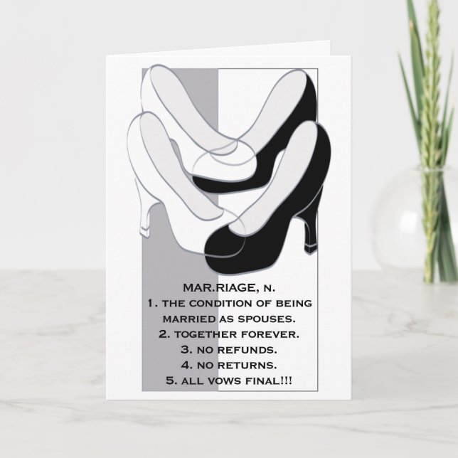 Wedding Greeting Card Marriage II Design (Front)