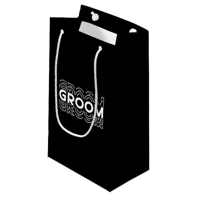 Wedding Groom Gift Bag (Front Angled)
