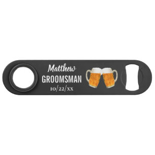 Wedding Groomsman Bachelor Party Favour Beer Bar Key