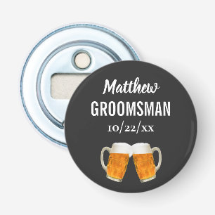 Wedding Groomsman Bachelor Party Favour Beer Cheer Bottle Opener