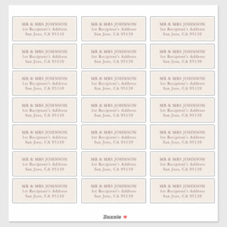  Wedding Guest Address Label 21 Different Addresse