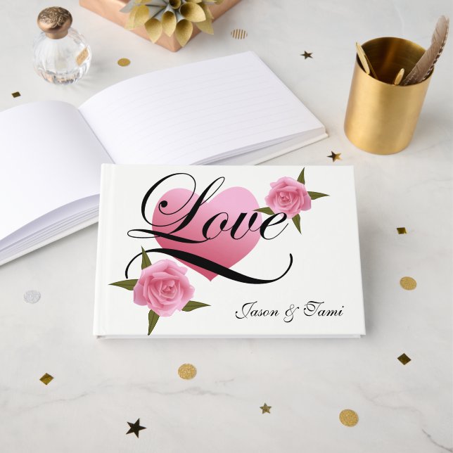 Wedding Guest Book (Front Open)