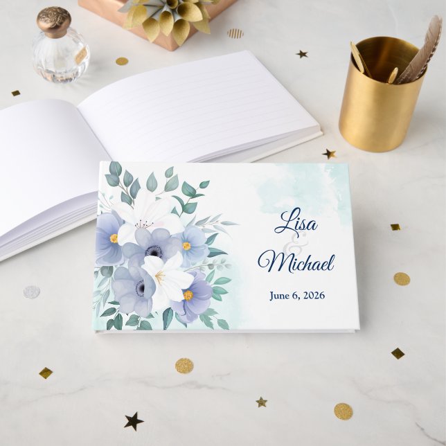 Wedding Guest Book (Front Open)