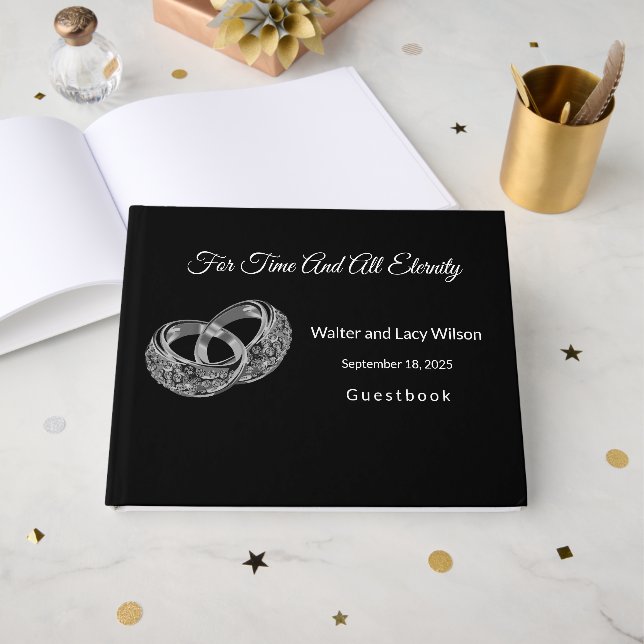 Wedding Guest Book (Front Open)