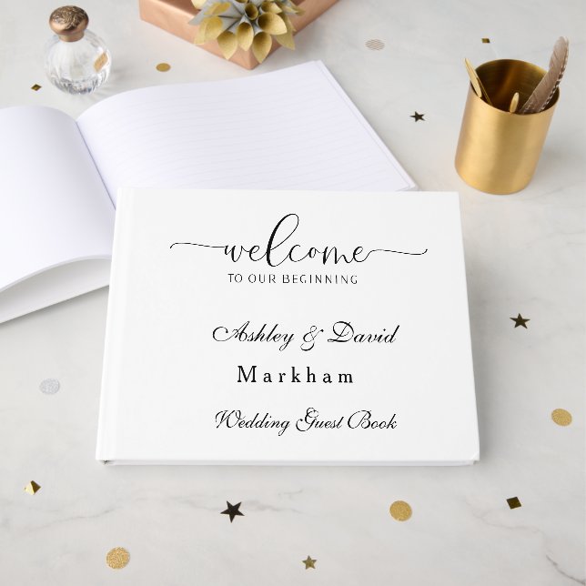 Wedding  guest book (Front Open)