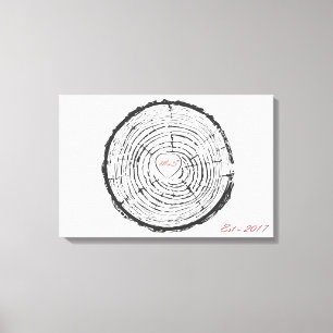 Wedding Guest Book Alternative - Printed Canvas