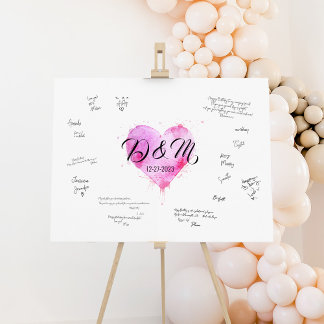Wedding Guest Book Alternative, Signature Sign