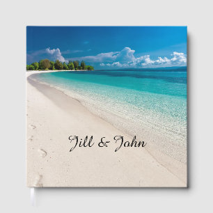Wedding Guest Book Beach Custom Keepsake