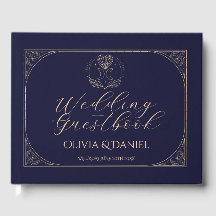 Wedding Guest Book Cosmic Tarot Moon Stars Aligned
