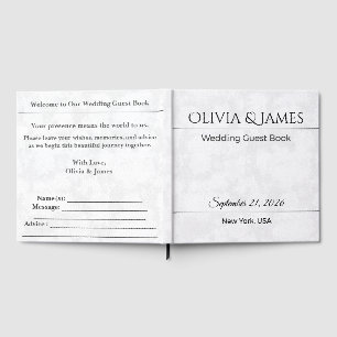 Wedding Guest Book Elegant Romantic Keepsake Love