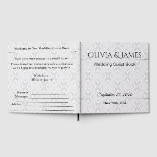 Wedding Guest Book Personalized Memory Keepsake