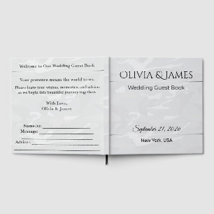 Wedding Guest Book Personalized Memory Keepsake