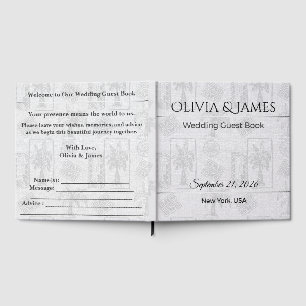 Wedding Guest Book Personalized Memory Keepsake