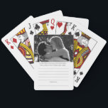 Wedding Guest Book Playing Cards<br><div class="desc">Add a playful touch to your wedding day with these personalized playing cards – a unique alternative to the traditional guest book! Guests can write their well wishes on the back of each card, creating a one-of-a-kind keepsake you'll treasure forever. Featuring modern black typography with a stylish design, these custom...</div>