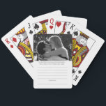 Wedding Guest Book Playing Cards<br><div class="desc">Add a playful touch to your wedding day with these personalized playing cards – a unique alternative to the traditional guest book! Guests can write their well wishes on the back of each card, creating a one-of-a-kind keepsake you'll treasure forever. Featuring modern black typography with a stylish design, these custom...</div>