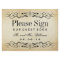 Wedding Guest Book Sign | Vintage Flourish