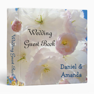 Wedding Guest books binders Fluffy Binders Blossom