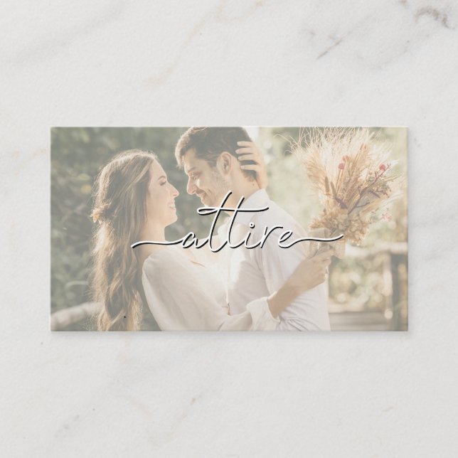 wedding guest dress code enclosure card (Front)