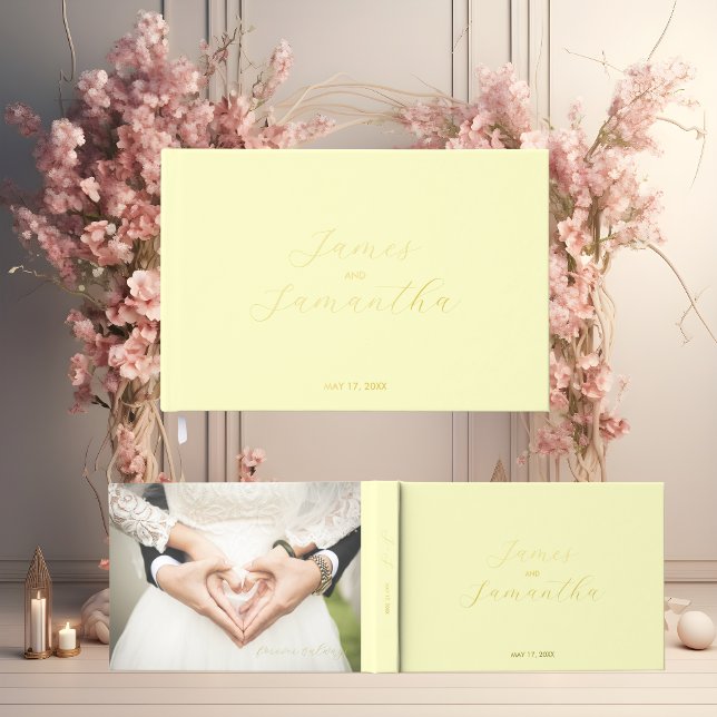 Wedding Guest Foil Notebook | Butter Yellow Book (Creator Uploaded)