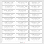 Wedding Guest Names Address Simple Chic Modern<br><div class="desc">Composed of simple sans serif and modern serif typography. These elements are simple,  elegant,  and modern. This has 30 stickers. 
 
 This is designed by White Paper Birch Co. exclusive for Zazzle.
 
 Available here:
 http://www.zazzle.com/store/whitepaperbirch</div>