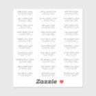 Wedding Guest Names Address Simple Chic Modern