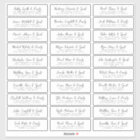 Wedding Guest Names &  Address Simple Modern Chic