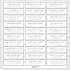 Wedding Guest Names Address Simple Modern Chic