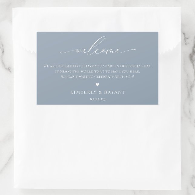Wedding Guest Welcome Bag Label (Bag)